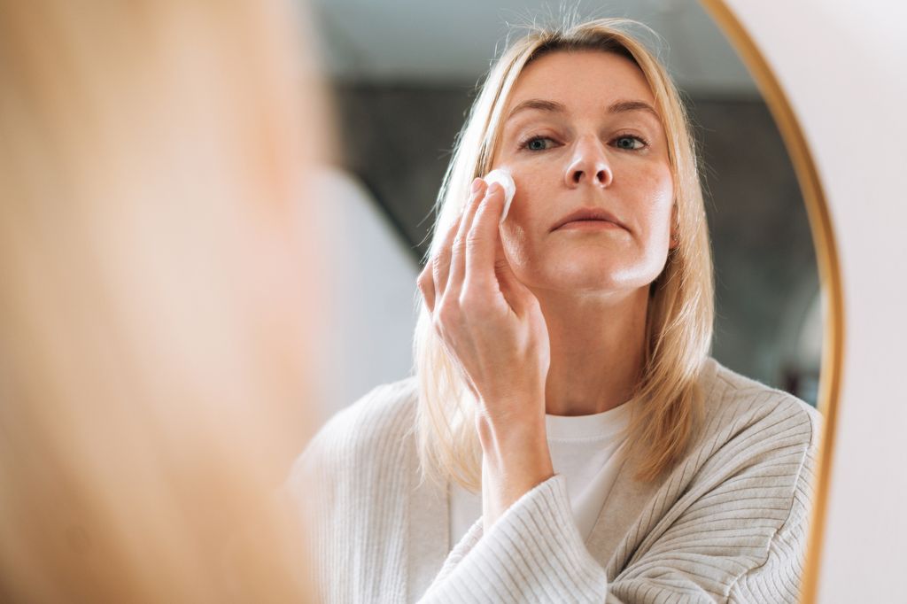Double cleansing and occasional exfoliation are key