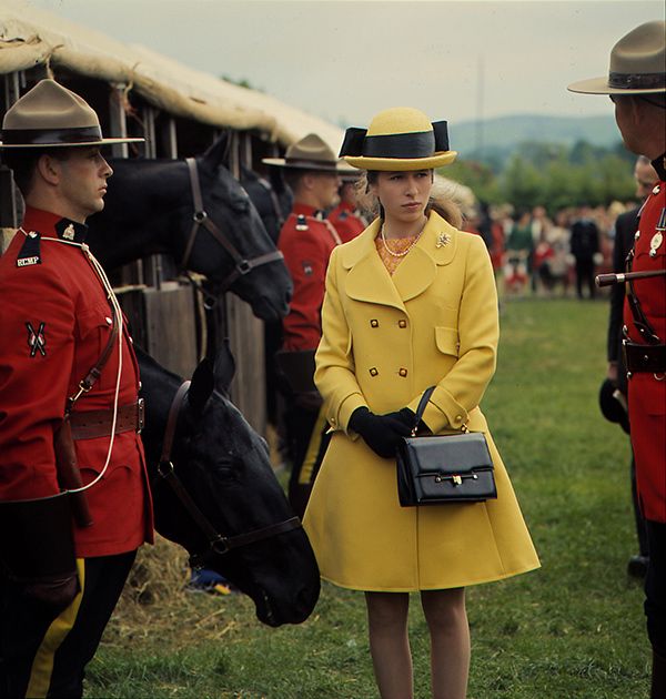 princess anne yellow coat