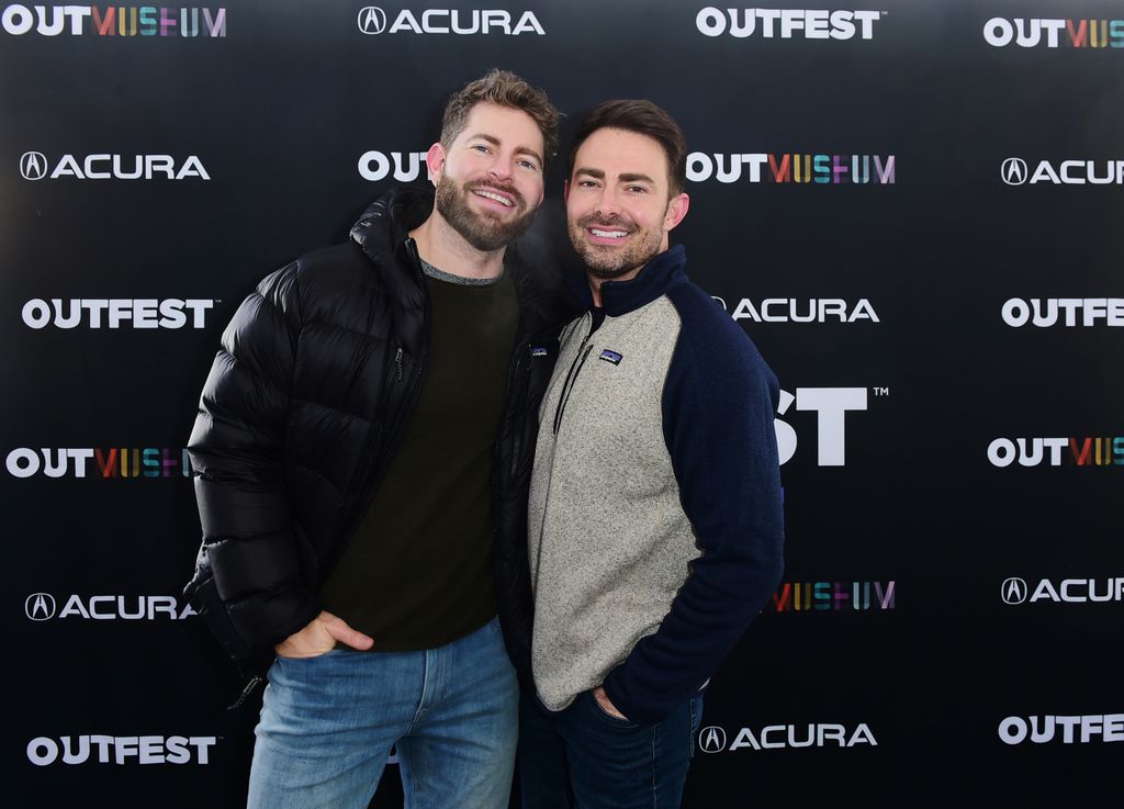 PARK CITY, UTAH - JANUARY 21: Jaymes Vaughan and Jonathan Bennett attend The Outfest Outpost at Acura Festival Village hosted by Acura during Sundance Film Festival 2023 on January 21, 2023 in Park City, Utah. (Photo by Vivien Killilea/Getty Images for Acura)