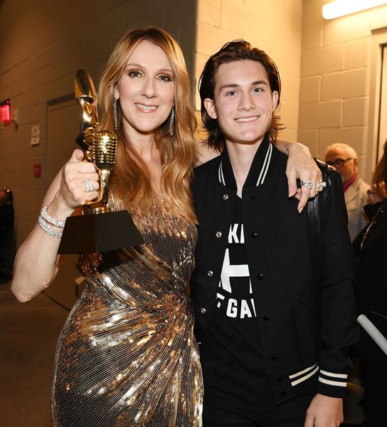 celine dion with son