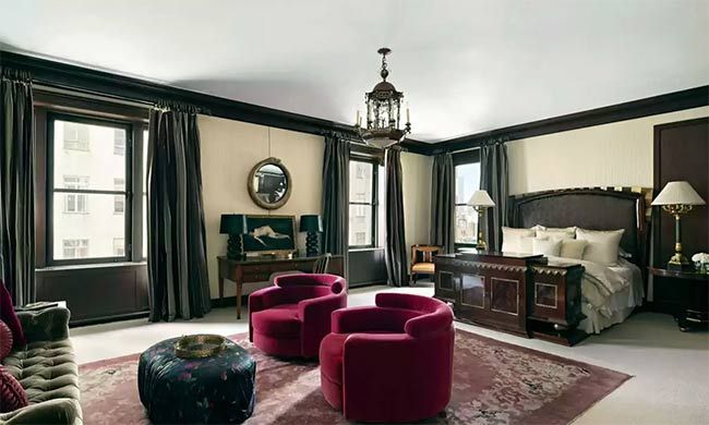 Catherine Zeta Jones Manhattan penthouse bedroom