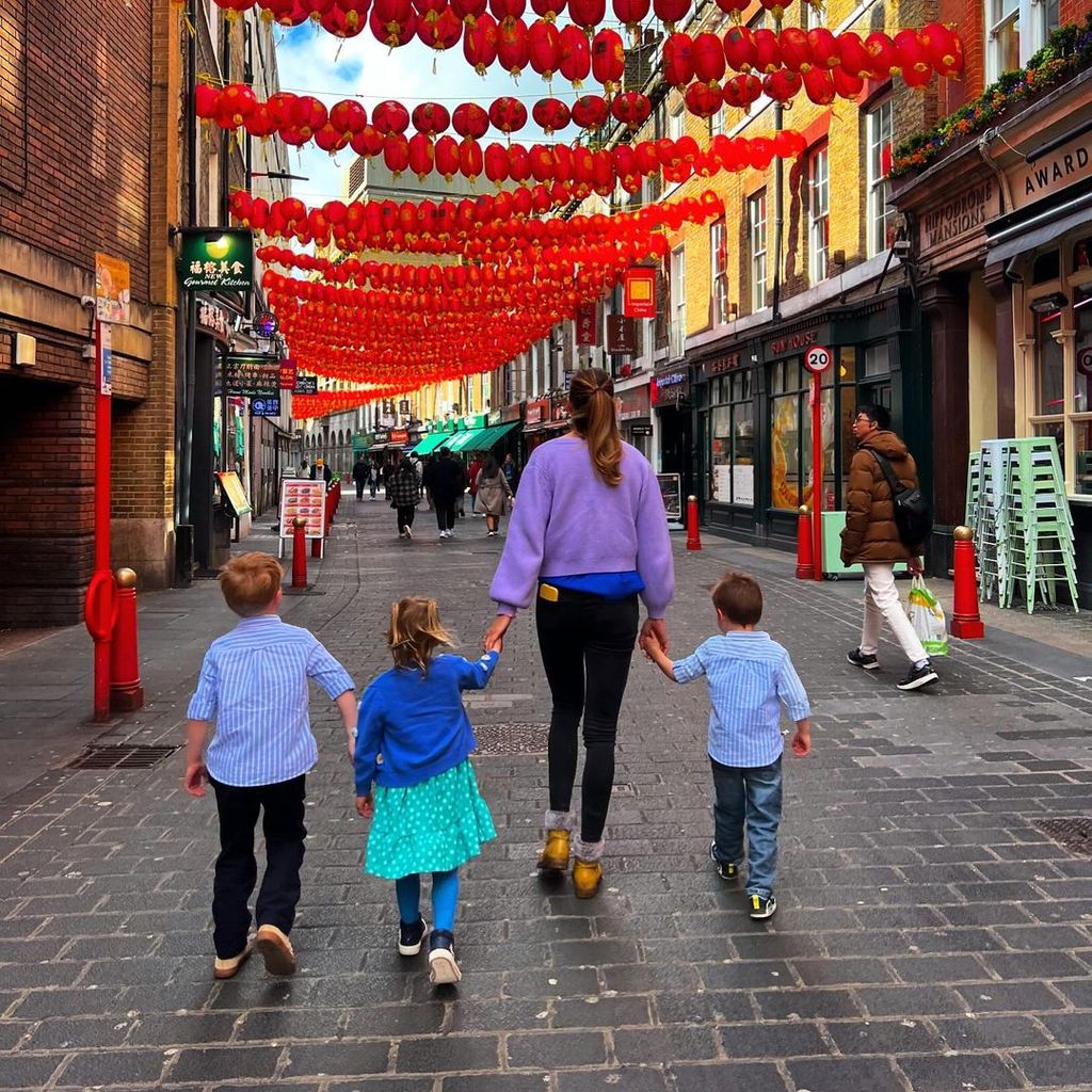 Helen and her three children