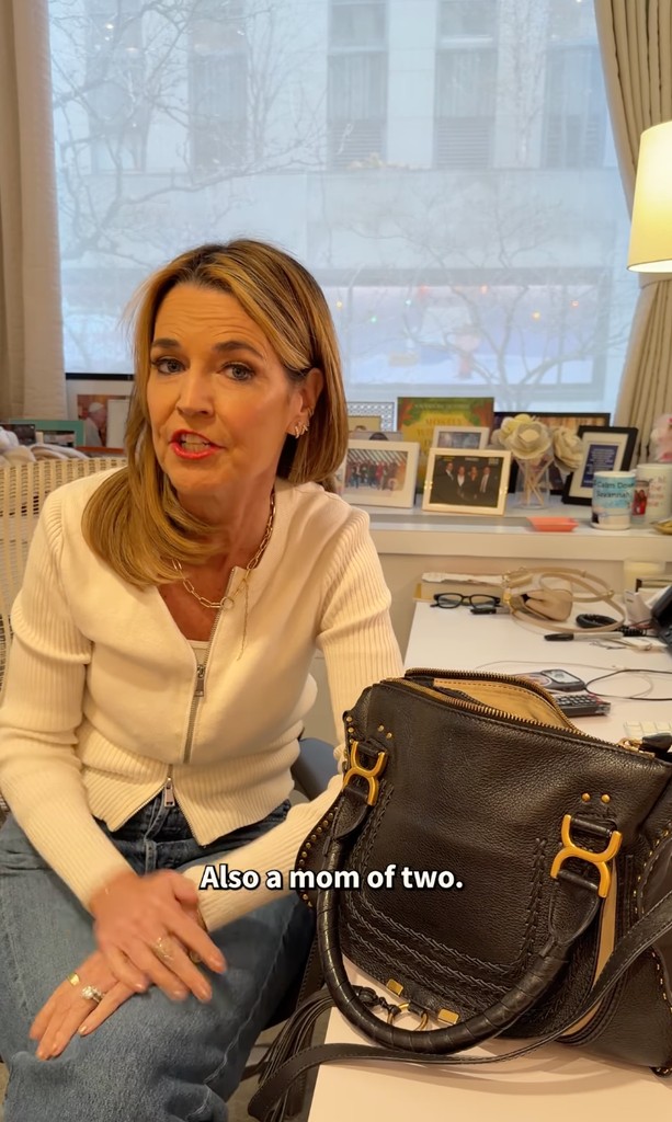 Savannah Guthrie in jeans and cream jumper