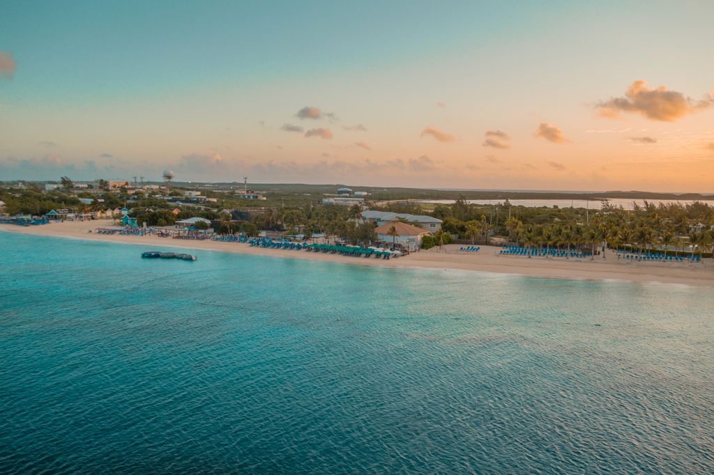 Grand Turk Turks and Caicos aerial shot