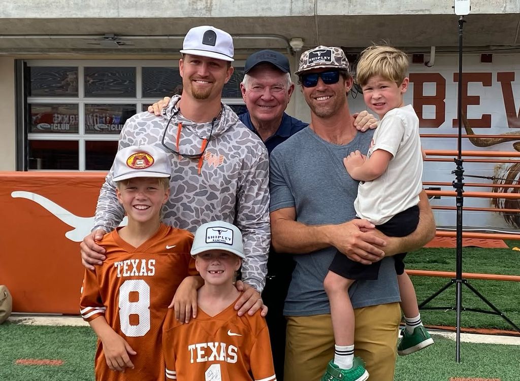 Jordan Shipley, his brother Jaxon, and their family