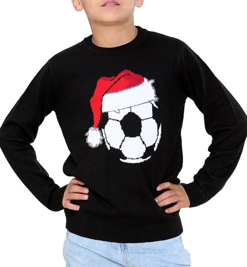 Football christmas jumper for teenager