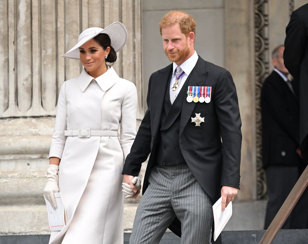 Harry and Meghan attended the Thanksgiving Service during the Platinum Jubilee