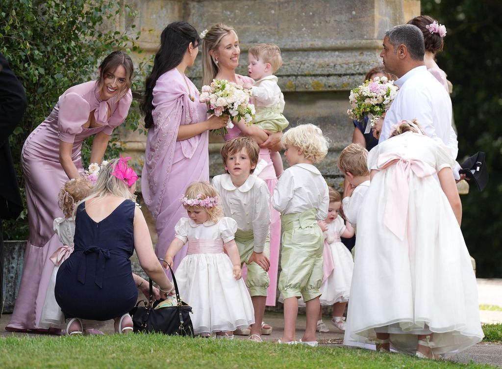 Lady Violet's flower girls and page boys 
