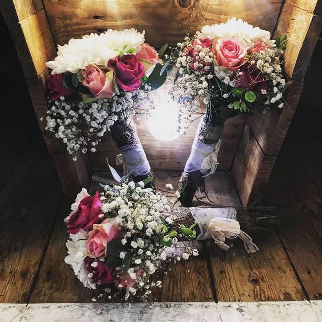 diy bride wedding flowers