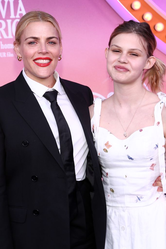 Busy Philipps and Birdie Silverstein attend the premiere of "Olivia Rodrigo: Driving Home 2 U (A Sour Film)" on March 24, 2022 in Los Angeles, California