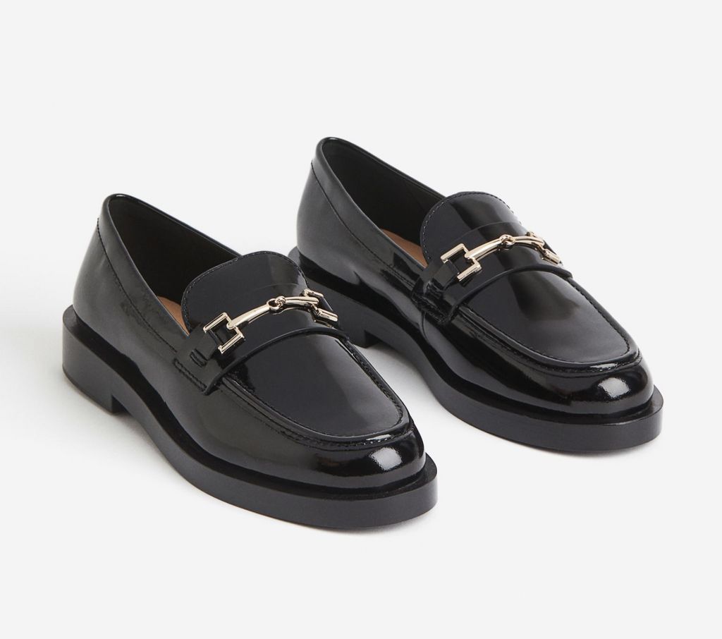 h&m leather loafers