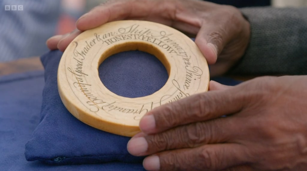 An ivory disc on Antiques Roadshow