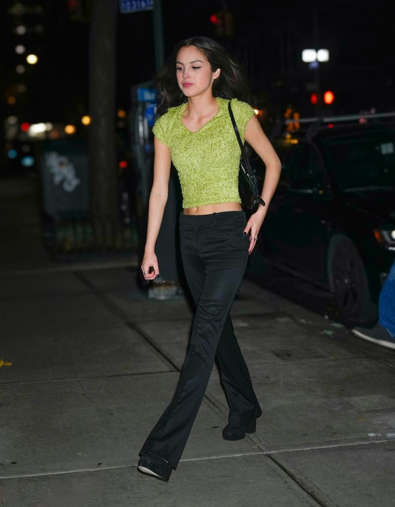 Olivia Rodrigo is seen at the SNL Afterparty on December 10, 2023 in New York City