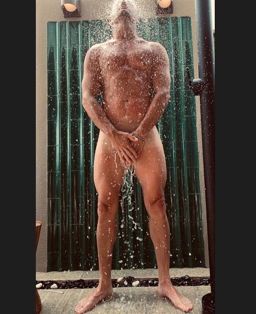 Channing Tatum naked whilst having a shower