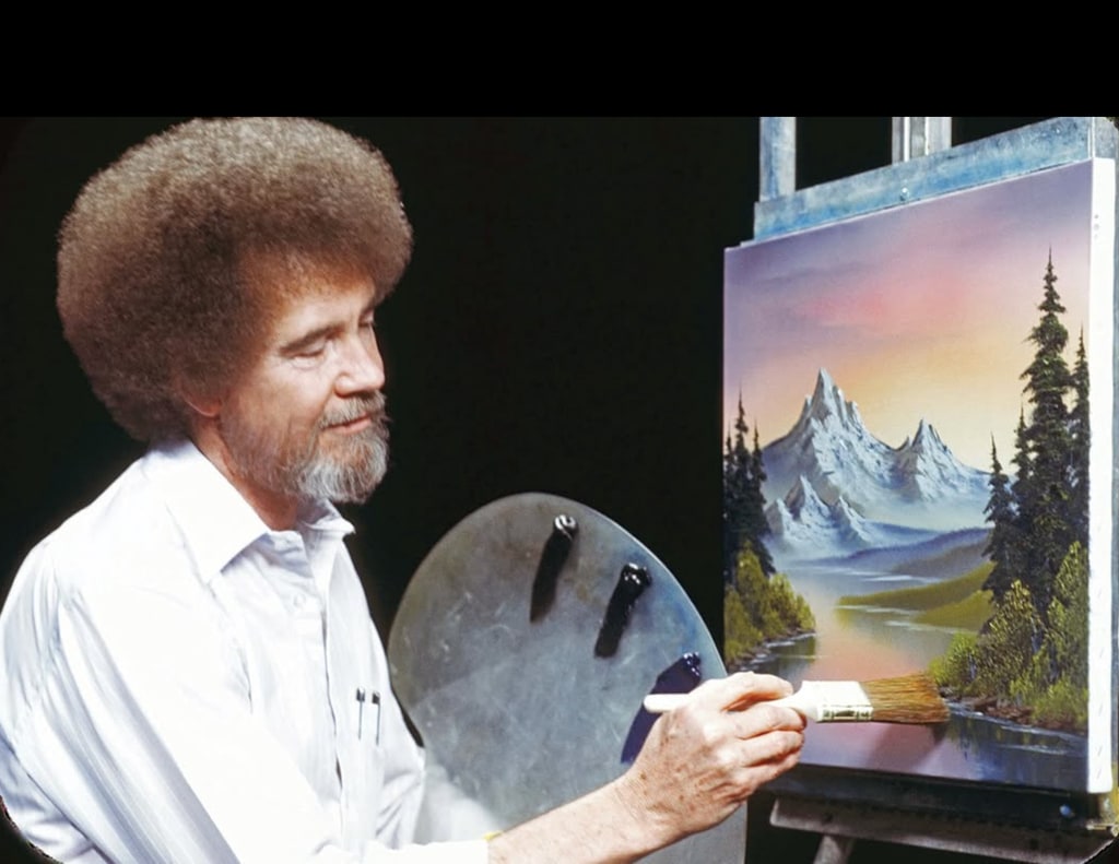 Bob's paintings were sold at auction
