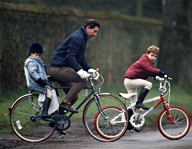 prince william cycling young boy