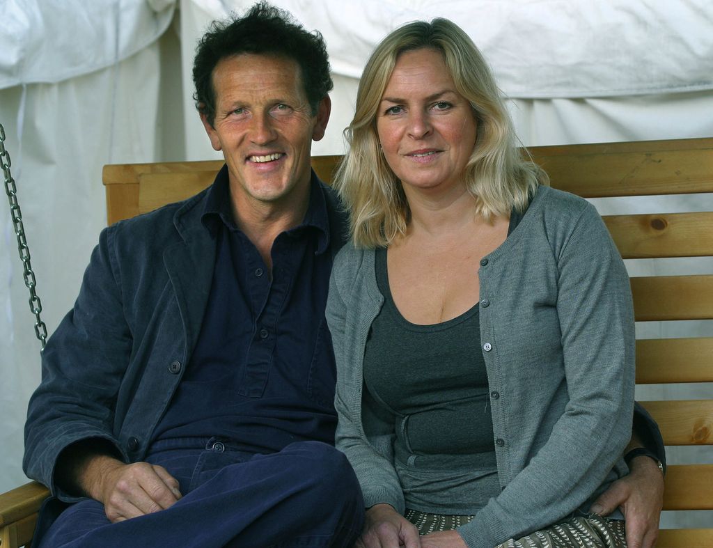 Monty Don and his wife Sarahw pictured at the Edinburgh International Book Festival