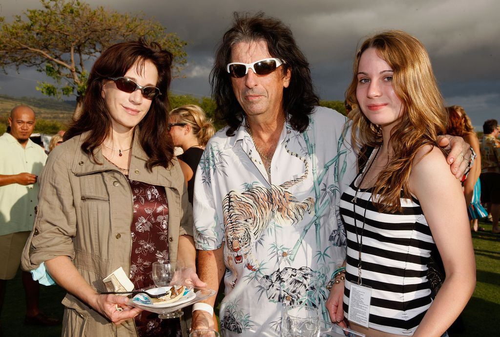 WAILEA, HI - JUNE 14: Sheryl Cooper, Alice Cooper, Sonora Cooper attend the Taste of Wailea on June 14, 2008 at the Wailea Golf Club at the Wailea Gold & Emerald Golf Course in Wailea, Hawaii.  (Photo by Randall Michelson/WireImage)