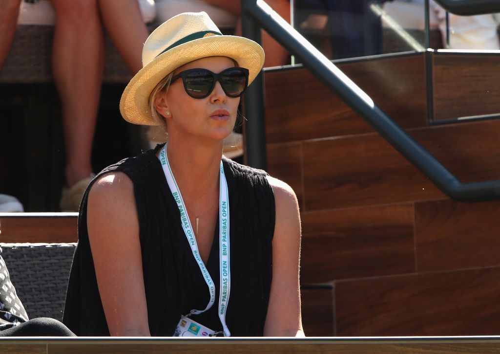 Charlize Theron au BNP Paribas Open en 2017