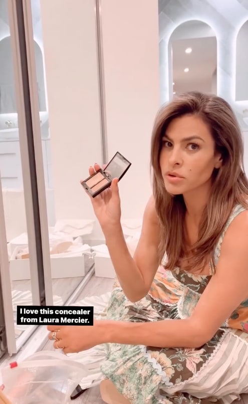 eva mendes uses laura mercier concealer on instagram