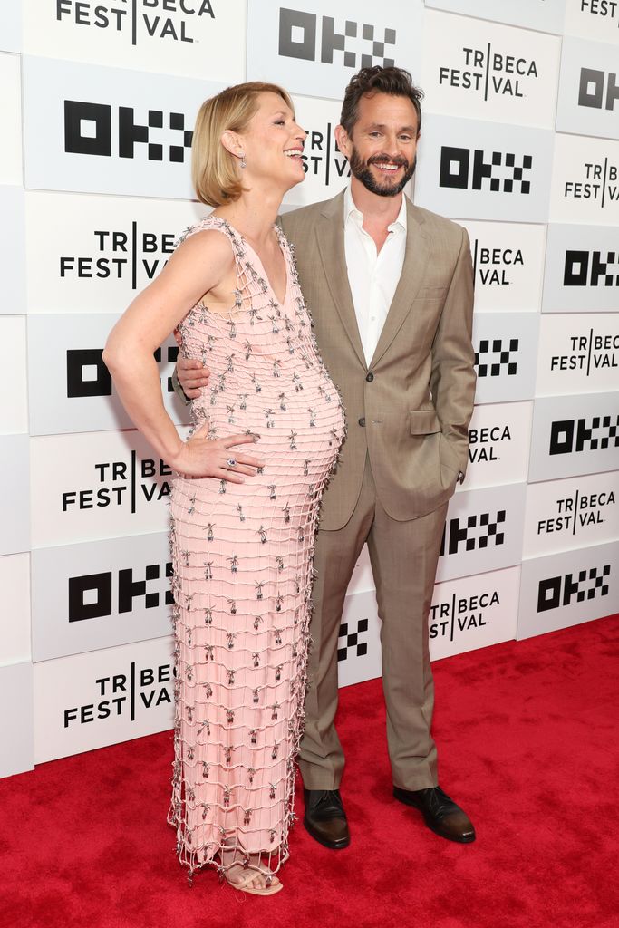 Claire Danes and Hugh Dancy, who are expecting their third child together, arrived hand-in-hand at the 2023 Tribeca Film festival