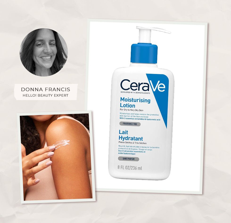 Donna Francis and a Cerave product
