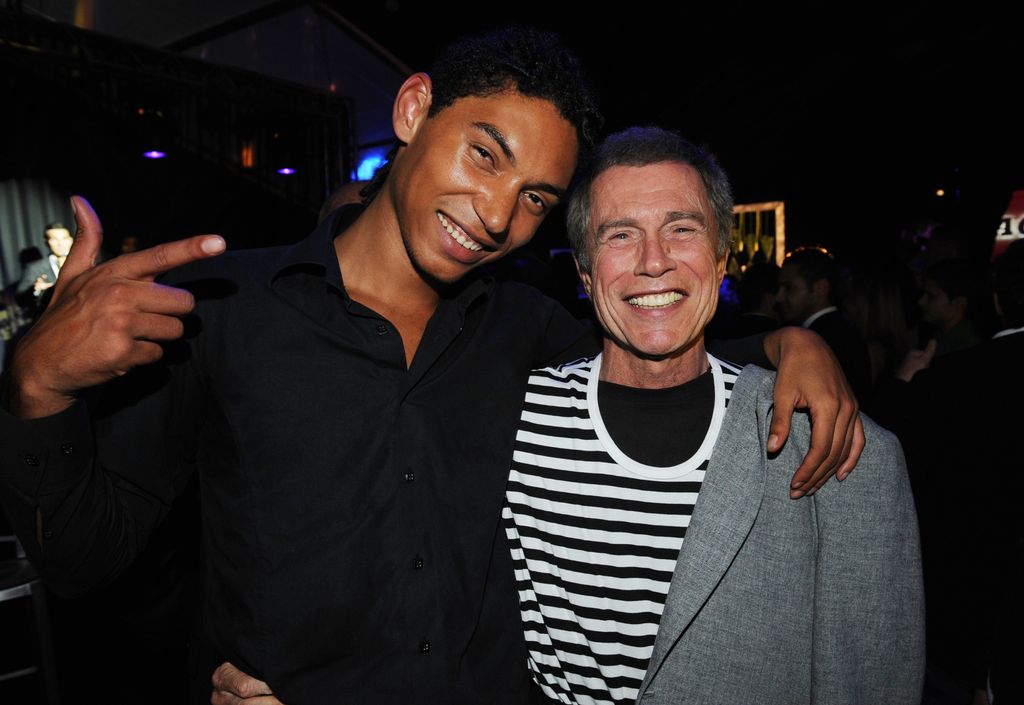 Paulo with his father smiling