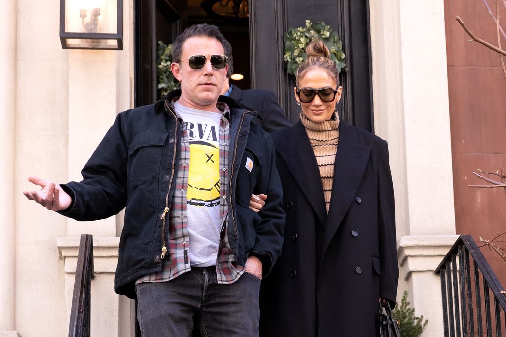 NEW YORK, NY - MARCH 30: Ben Affleck and Jennifer Lopez are seen out and about on March 30, 2024 in New York, New York. (Photo by MEGA/GC Images)