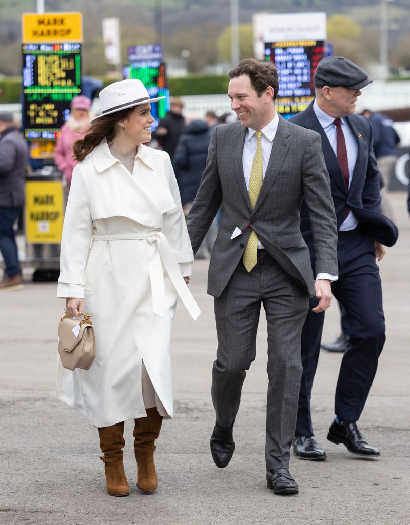 A princesa Eugenie chegou ao Festival de Cheltenham de 2024 com seu marido, Jack Brooksbank
