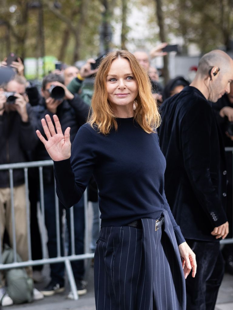 Stella McCartney waved at onlookers