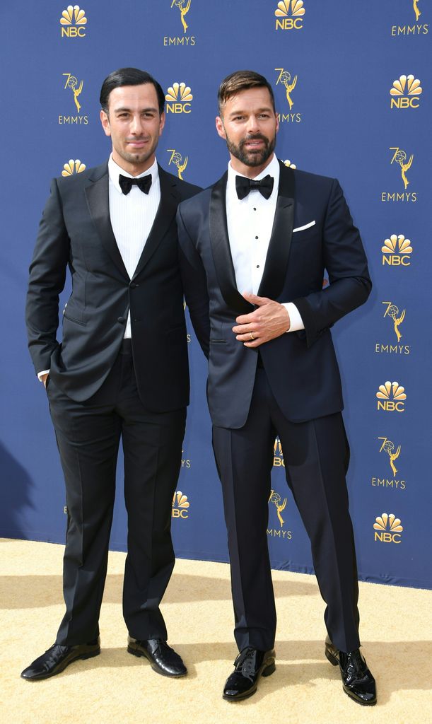 Ricky Martin and husband Jwan Yosef arrive at 70th Emmy Awards 