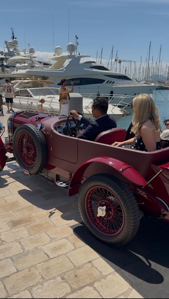 We took a ride in a Bentley!