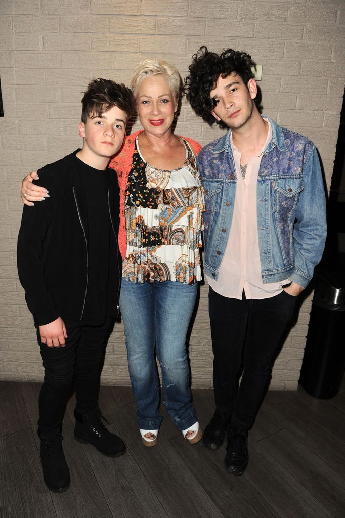 Matt Healy, Denise Welch and Louis Healy in 2015