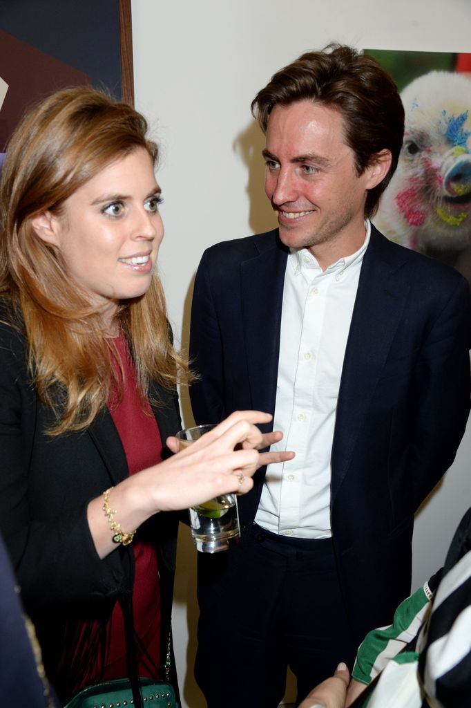 Princess Beatrice and Edoardo Mapelli Mozzi at the animal ball art show in London