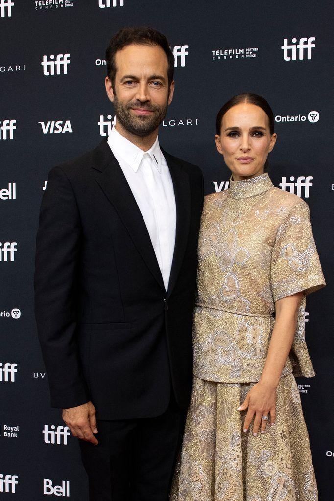 Benjamin Millepied and actress Natalie Portman at the red carpet for the premiere of Carmen 