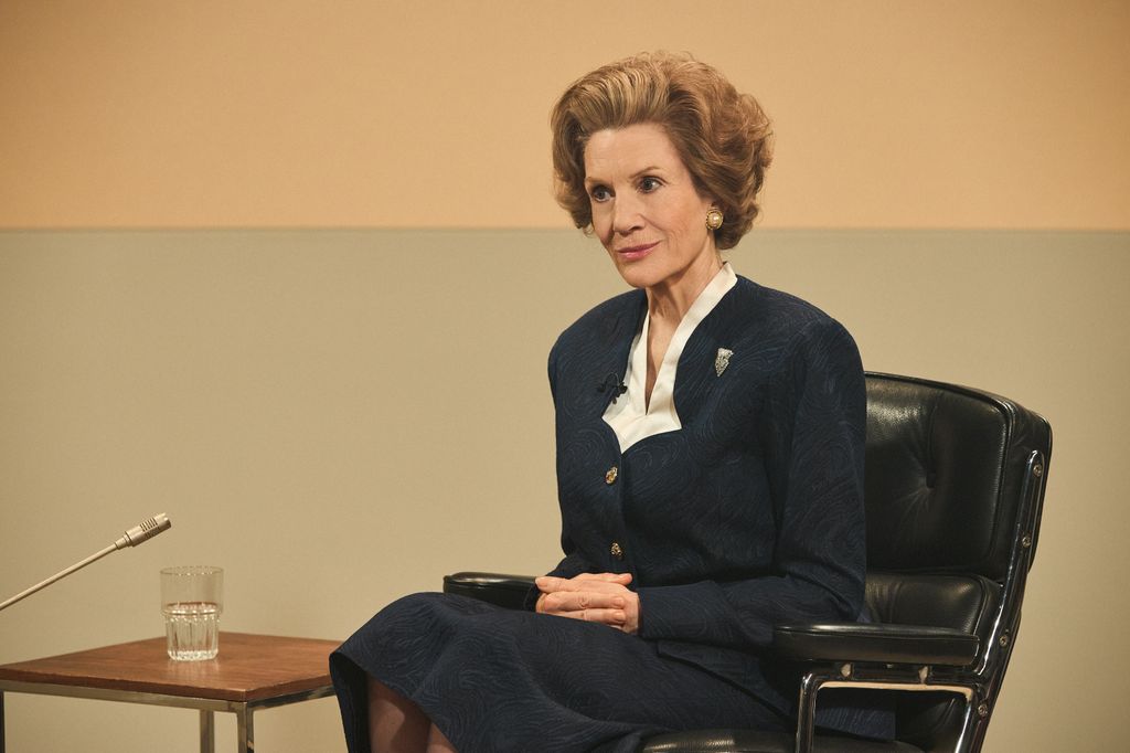 Harriet Walter as Margaret Thatcher in Brian and Margaret