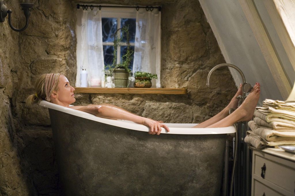 Cameron Diaz in the bath in The Holiday