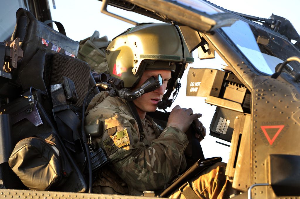 Harry serving as an Apache helicopter pilot in Afghanistan in 2012