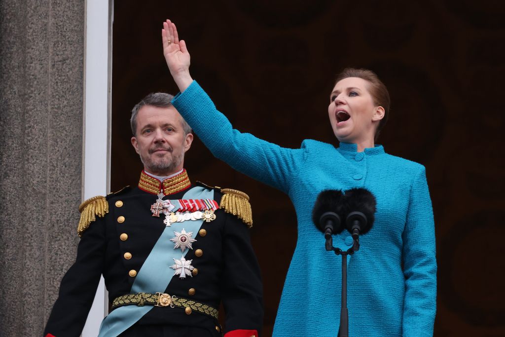 =The Crown Prince is formally proclaimed new Danish King Frederik X by the Prime Minister, Mette Frederiksen