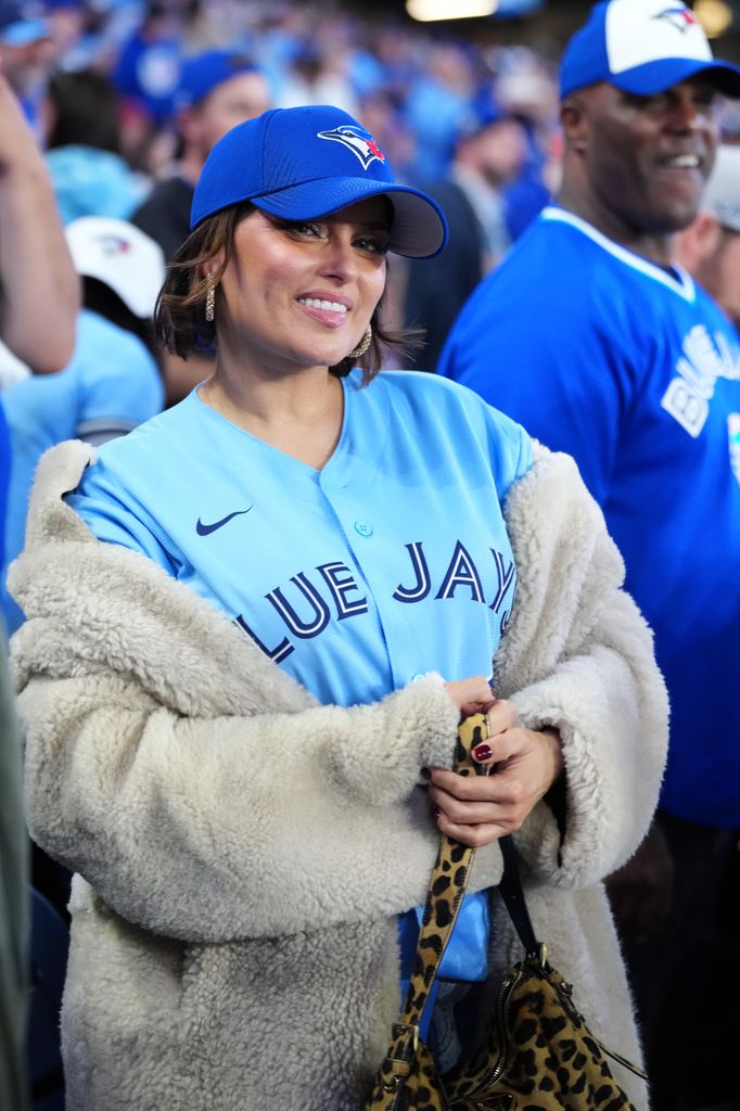 Nelly Furtado poses for a photo during Game One of the 2025 World Series presented by Capital One between the Los Angeles Dodgers and the Toronto Blue Jays at Rogers Centre on Friday, October 24, 2025 in Toronto, Ontario, Canada. (Photo by Thomas Skrlj/MLB Photos via Getty Images)