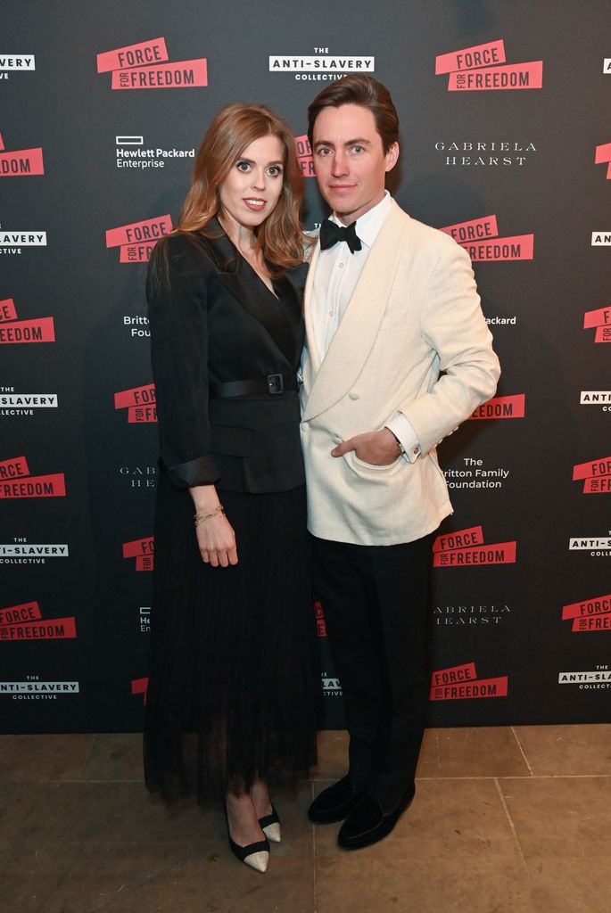 Princess Beatrice of York and Edoardo Mapelli Mozzi attend The Anti Slavery Collective's inaugural Winter Gala at Battersea Arts Centre on November 29, 2023 in London, England. (Photo by Dave Benett/Getty Images for The Anti Slavery Collective)