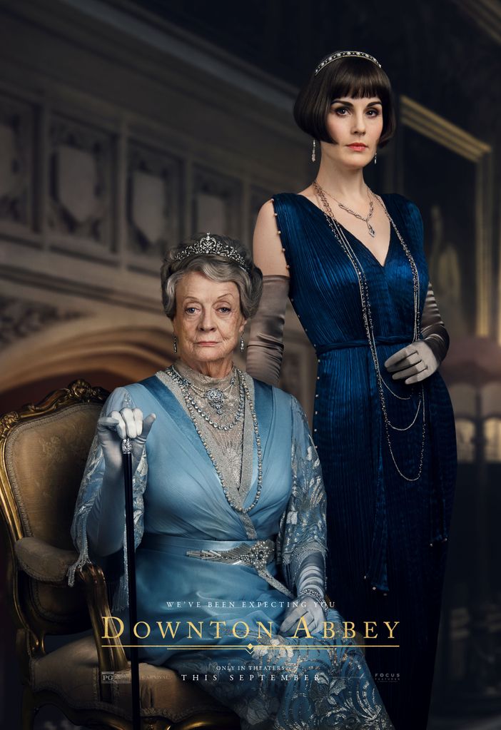 Maggie Smith jako Violet Crawley i Michelle Dockery jako Lady Mary Talbot Film „Downton Abbey” – 2019