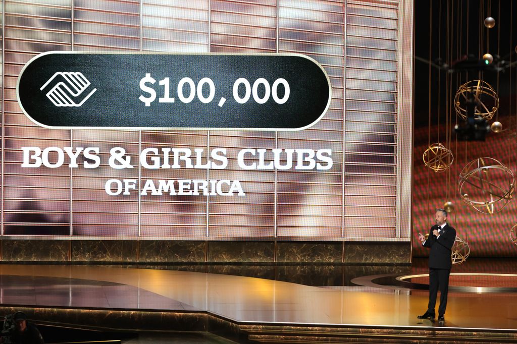 Host Nate Bargatze speaks onstage during the 77th Primetime Emmy Awards at Peacock Theater on September 14, 2025 in Los Angeles, California.