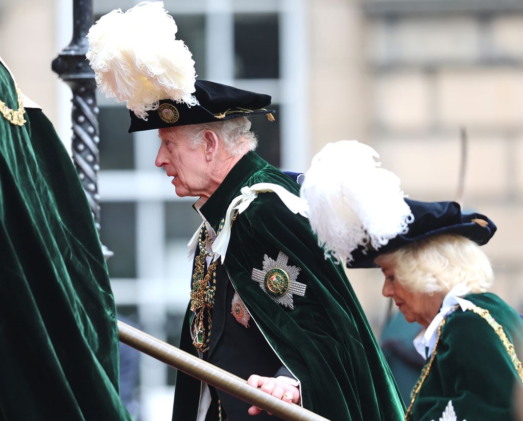 King Charles and Queen Camilla attend the Thistle Service in Edinburgh, Scotland