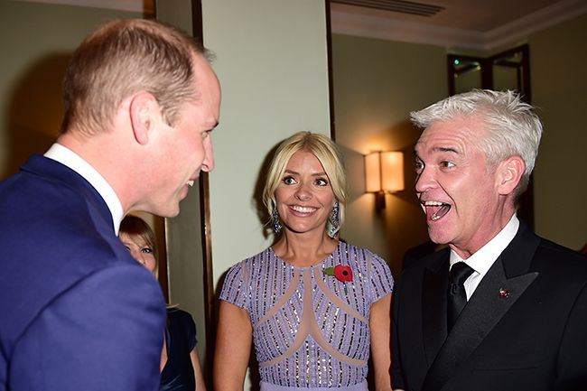 holly willoughby and phillip schofield meet prince william at pride of britain awards 2z