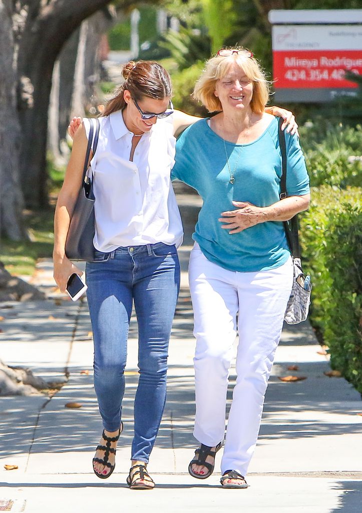 Jennifer put a protective arm around ex mother-in-law Christopher