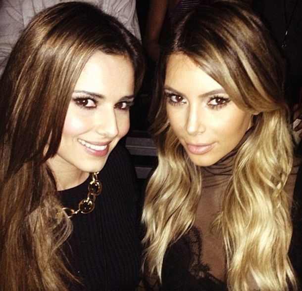 Cheryl Cole and Kim Kardashian