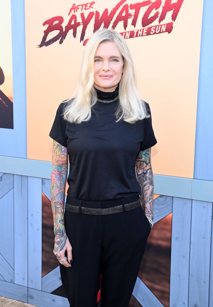 Erika at the premiere of ABC News Studios docuseries "After Baywatch: Moment in the Sun" 