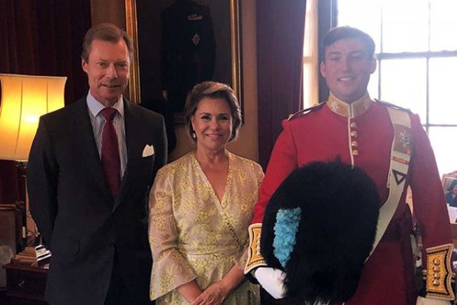 prince sebastien of luxembourg takes part in changing of the guard