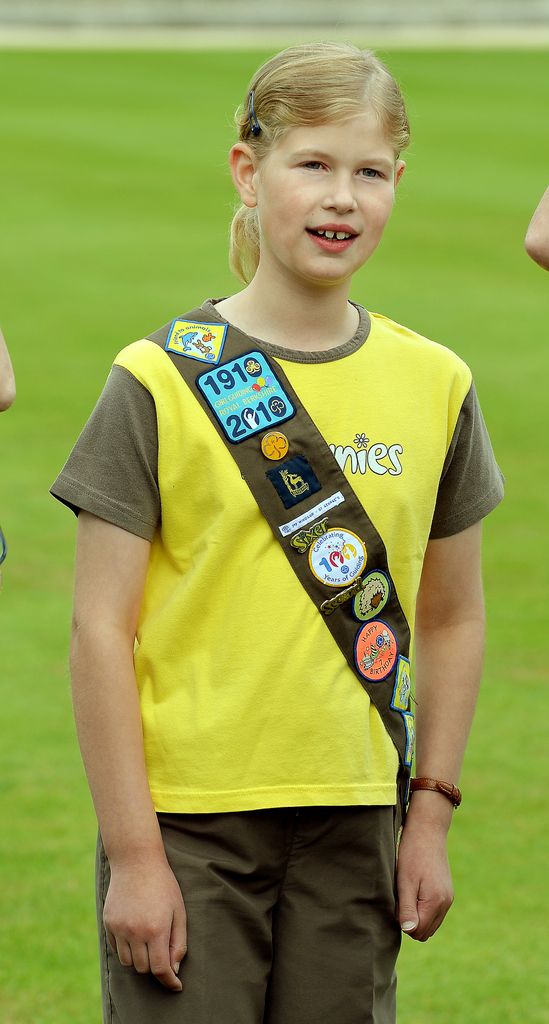 Lady Louise Windsor in her Brownies uniform